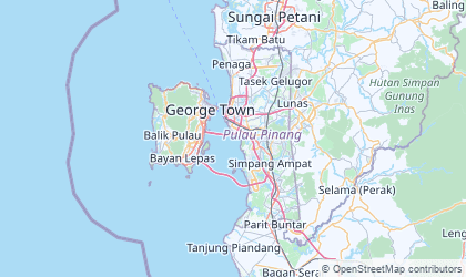 Mapa de Penang