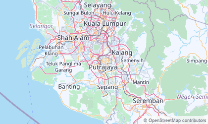 Mapa de Putrajaya