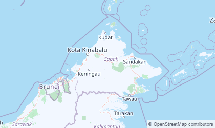 Mapa de Sabah