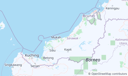 Mapa de Sarawak