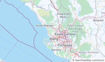 Mapa de Selangor