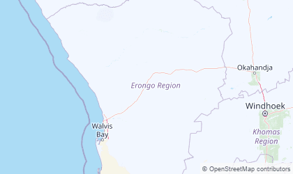 Mapa de Erongo