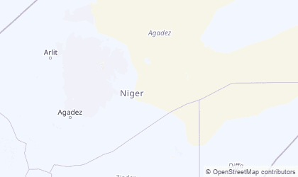Mapa de Agadez