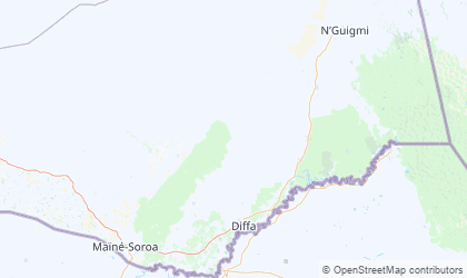 Mapa de Diffa