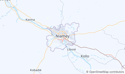 Mapa de Niamey