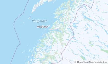 Mapa de Nordland
