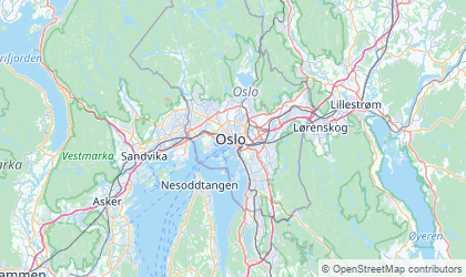 Mapa de Oslo
