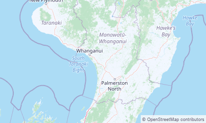 Mapa de Manawatu-Wanganui