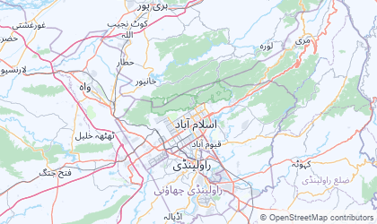 Mapa de Islamabad