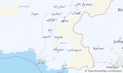 Mapa de Sindh