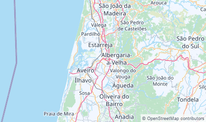 Mapa de Aveiro