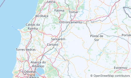Mapa de Santarém