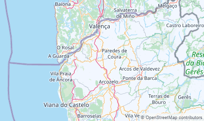 Mapa de Viana do Castelo