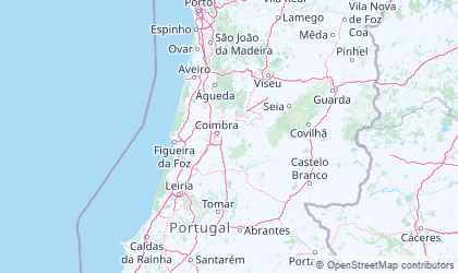Mapa de Portugal Centro