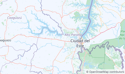 Mapa de Alto Paraná