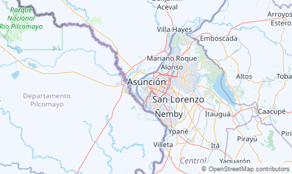 Mapa de Asunción