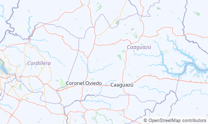 Mapa de Caaguazú