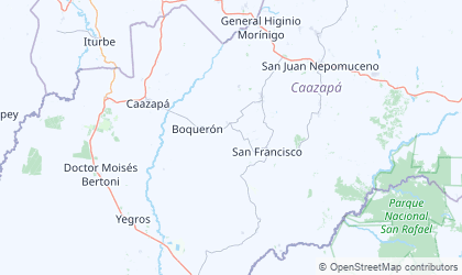 Mapa de Caazapá