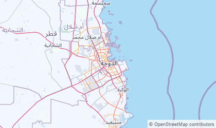 Mapa de Baladiyat ad Dawhah