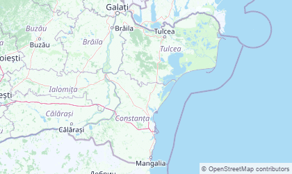 Mapa de Dobrogea