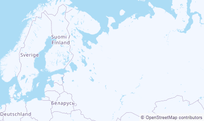 Mapa de Noroeste de Rusia