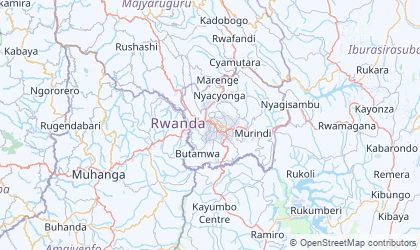 Mapa de Kigali