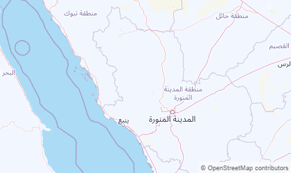 Mapa de Al Madinah al Munawwarah