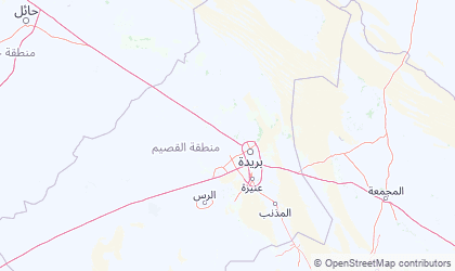 Mapa de Al-Qassim