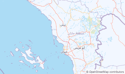 Mapa de Jizan