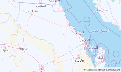 Mapa de Arabia oriental