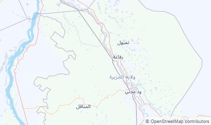 Mapa de Al Jazirah