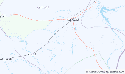 Mapa de Al Qadarif