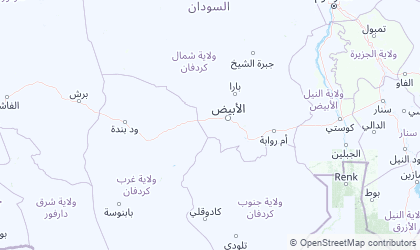 Mapa de Shamal Kurdufan