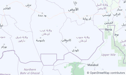 Mapa de Southern Kordofan