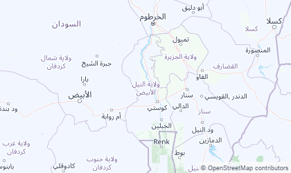 Mapa de White Nile