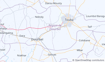 Mapa de Diourbel