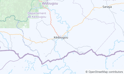 Mapa de Kédougou