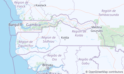 Mapa de Kolda