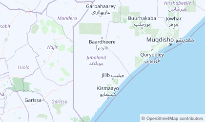 Mapa de Jubaland