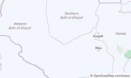 Mapa de Western Bahr al Ghazal