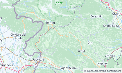 Mapa de Goriška