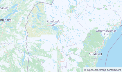 Mapa de Jämtland