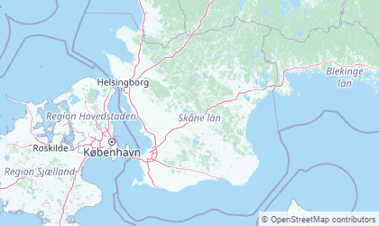 Mapa de Skåne