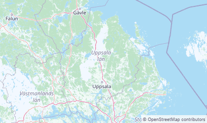 Mapa de Uppsala