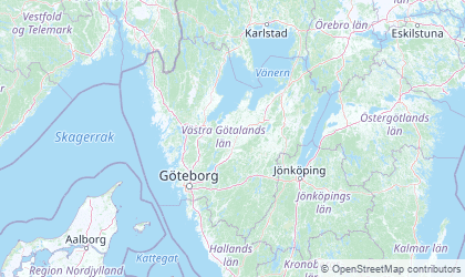 Mapa de Västra Götaland
