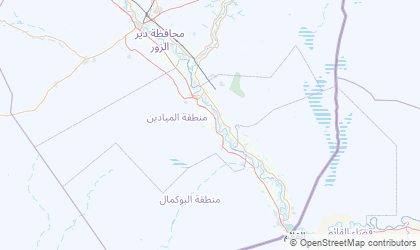 Mapa de Deir ez-Zor