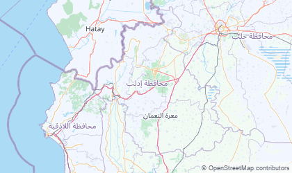 Mapa de Idlib