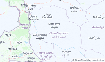 Mapa de Chari-Baguirmi