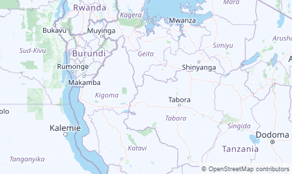 Mapa de Kigoma-Tabora