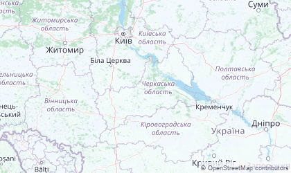 Mapa de Cherkasy